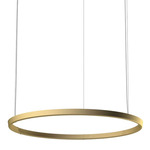 Compendium Circle Pendant - Brass