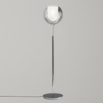 Glo Floor Lamp - Glossy Chrome / Transparent