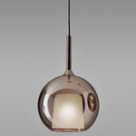 Glo Pendant - Matte Titanium / Rose Gold