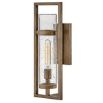Cordillera Outdoor Wall Sconce - Burnished Bronze / Clear Seedy