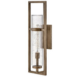 Cordillera Outdoor Wall Sconce - Burnished Bronze / Clear Seedy