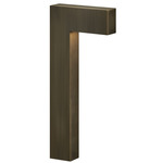 Atlantis Led Path Light - Matte Bronze / Etched Glass