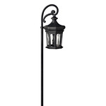 Raley 12V Path Light - Museum Black / Clear Water Glass