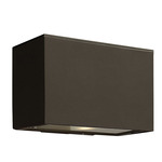 Atlantis 120V JA8 Outdoor Wall Light - Bronze / Etched Glass