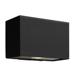 Atlantis 120V JA8 Outdoor Wall Light - Satin Black / Etched Glass