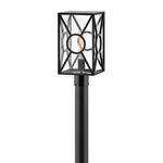 Brixton 120V Outdoor Post / Pier Mount - Black / Clear