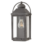 Anchorage 120V Outdoor Wall Sconce - Aged Zinc / Clear