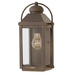 Anchorage 120V Outdoor Wall Sconce - Light Oiled Bronze / Clear