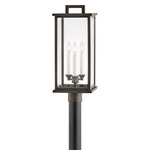 Weymouth 120V Outdoor Post / Pier Mount - Oil Rubbed Bronze / Clear Beveled