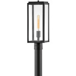 Max 120V Outdoor Post / Pier Light - Black / Clear