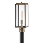 Max 120V Outdoor Post / Pier Light - Burnished Bronze / Clear