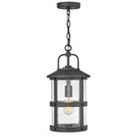 Lakehouse 12V Outdoor Pendant - Black / Clear Seedy