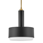 Cedric Pendant - Lacquered Brass / Black