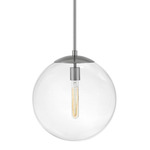 Warby Pendant - Clear / Polished Nickel / Clear