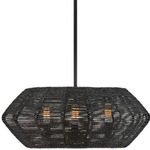 Luca Convertible Drum Pendant - Black