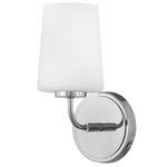 Kline Wall Sconce - Chrome / Etched Opal