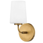 Kline Wall Sconce - Heritage Brass / Etched Opal