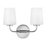 Kline Bathroom Vanity Light - Chrome / Etched Opal