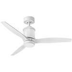 Hover Outdoor Smart Ceiling Fan with Light - Matte White / Matte White