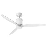 Hover Outdoor Smart Ceiling Fan with Light - Matte White / Matte White
