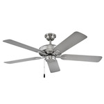 Metro Outdoor Ceiling Fan - Brushed Nickel / Silver