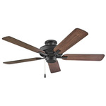 Metro Ceiling Fan - Metallic Matte Bronze / Metallic Matte Bronze / Walnut