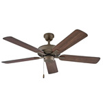 Metro Outdoor Ceiling Fan - Metallic Matte Bronze / Walnut