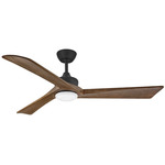 Sculpt Smart Ceiling Fan with Light - Matte Black / Walnut