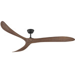 Swell Smart Ceiling Fan - Matte Black / Walnut