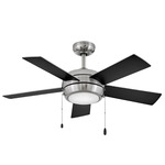 Croft 42 Inch Ceiling Fan with Light - Brushed Nickel / Silver / Matte Black