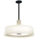 Soho C Fixed Stem Outdoor Pendant - White / Opal