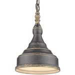Keating Pendant - Antique Black Iron