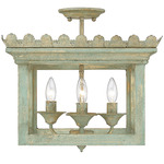 Finley Semi Flush Ceiling Light - Vintage Sage