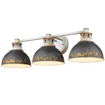Kinsley Vanity Light - Antique Black Iron