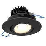 3IN Round Color-Select Gimbal Recessed Downlight - Black