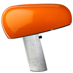 Snoopy Table Lamp - White Marble / Orange