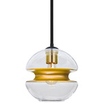 Hula Pendant - Black / Gold