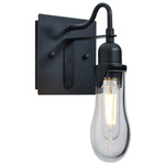 Wish Wall Sconce - Black / Clear