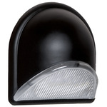 Gabby Outdoor Wall Sconce - Black / Clear