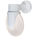 Prada Outdoor Wall Sconce - White / Clear