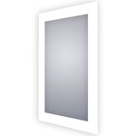 Silhouette Rectangle Lighted Mirror - Frosted