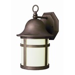Essex Outdoor Wall Light - Weathered Bronze / White