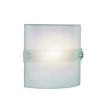 Side Rectangle Wall Sconce - Polished Chrome / Frosted