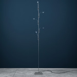 Wa Wa Flex Floor Lamp - Nickel / Clear