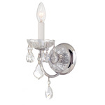 Imperial Wall Sconce - Polished Chrome / Crystal