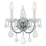 Imperial Wall Sconce - Polished Chrome / Crystal