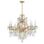 Maria Theresa Candle Chandelier - Gold / Crystal