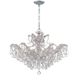 Maria Theresa Graceful Chandelier - Polished Chrome / Crystal