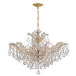 Maria Theresa Graceful Chandelier - Gold / Crystal