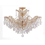 Maria Theresa Grand Ceiling Light Fixture - Gold / Crystal
